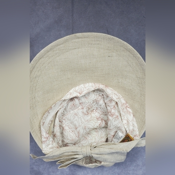 Scala Big Brim Linen Beach Summer Vacation Women's Hat OS - Picture 7 of 9